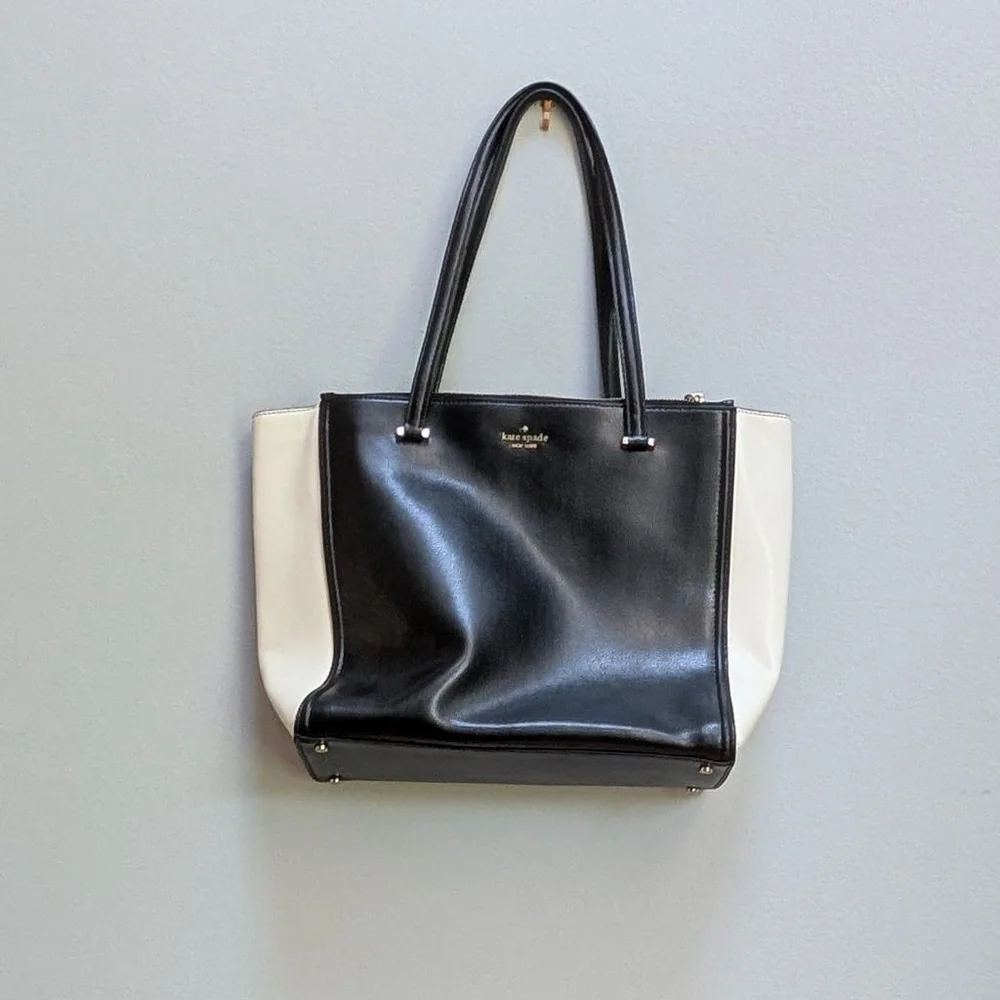 Kate Spade Kona Patterson Drive Black and White Tote - See Notes